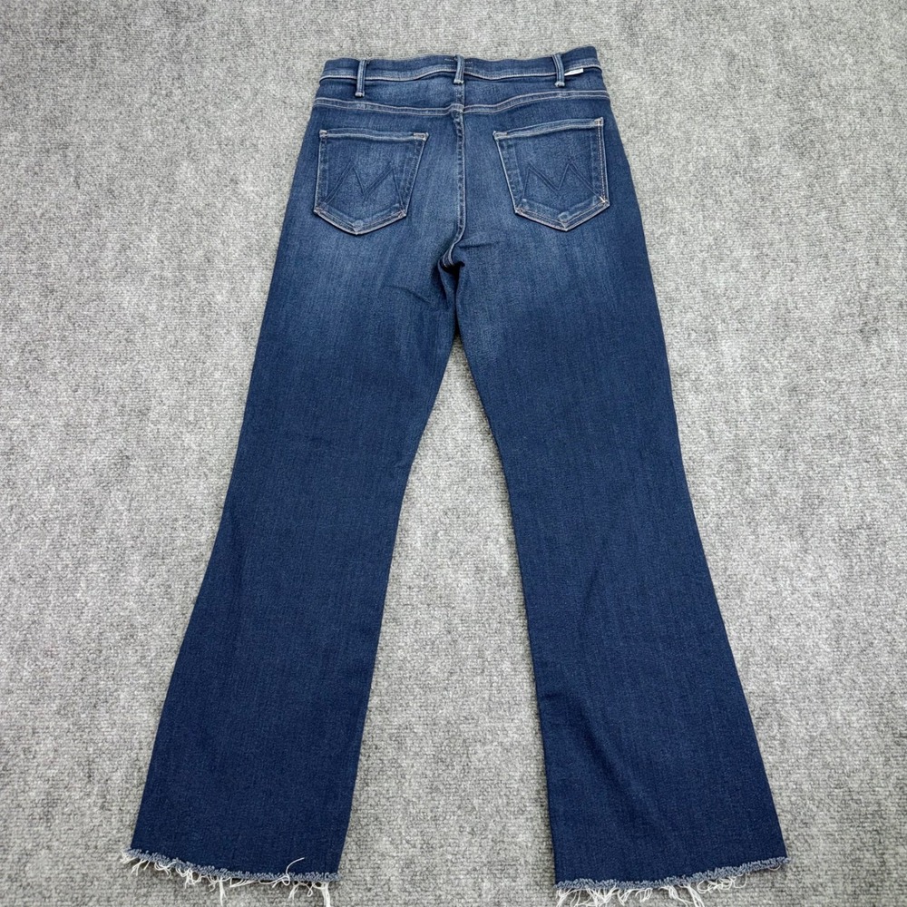 MOTHER Jeans Women's 29 (Fits 28x27) Blue Home Movies The Hustler Ankle Fray USA - Picture 11 of 15